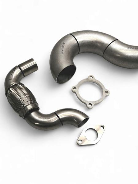76mm Downpipe Bausatz für externes 38mm Wastegate mit 4Loch Anbindung zur Abgasseite